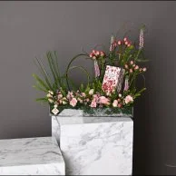 عطر بلوم من قوتشي مع زهور الفيرونكيا