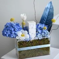Congratulations to you, Blue Hydrangea With Bvlgari children's perfume