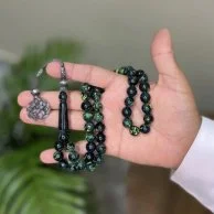 مسباح بكلايت أخضر مخلوط من شكة