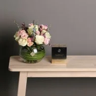 Vase with Versace Noir perfume (women)