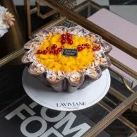 Mango Cream Brulee Cake | Laviviane
