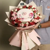 Boustani Rose Bouquet with Baby Rose