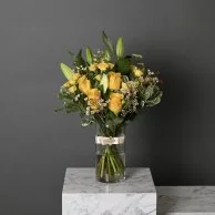 Yellow Fancy Vase