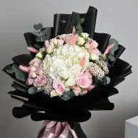 Shine with white hydrangea