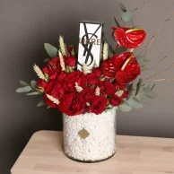Yves Saint Laurent Libre perfume with red roses (women)