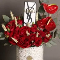 Yves Saint Laurent Libre perfume with red roses (women)