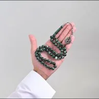 بكلايت اخضر معرق طربزونة فضة | لباب