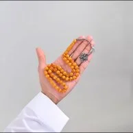 سبحة بكلايت اصفر منجم طربزونة فضة | لباب