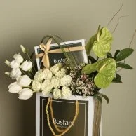 Boustani chocolate with white roses