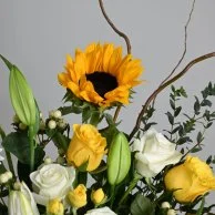 Yellow sunflower flower arrangement
