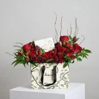 Anoush with red roses