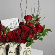 Anoush with red roses