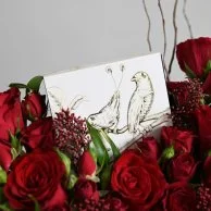 Anoush with red roses