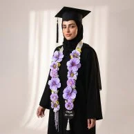 عقد يوم التخرج بالبنفسج