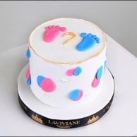 مجموعة تحديد جنس المولود Boy or Girl | فازة بينك هايدرنجا مع كيك