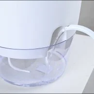 نبتة البوتس في اصيص كبير ذاتي الري ابيض