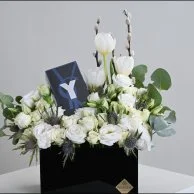 Yves Saint Laurent Y perfume with white roses