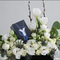 Yves Saint Laurent Y perfume with white roses
