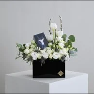 Yves Saint Laurent Y perfume with white roses