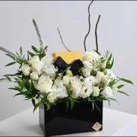 بوكس الأكريلك مع مجوهرات فلورايت