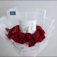 Anoush bouquet with red roses