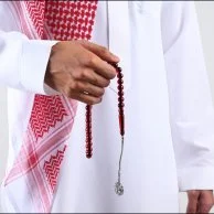 سبحة بكلايت عودي شفاف | من لُباب