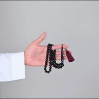 Black Bakelite Misbaha custom Karkosha Tassel | Lubab