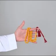 Turmeric Yellow Bakelite Misbaha custom Karkosha Tassel | Lubab