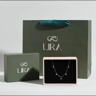 عقد مجموعة فص أبيض | مجوهرات ليرا