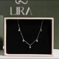 عقد مجموعة فص أبيض | مجوهرات ليرا
