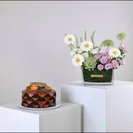 كيكة النوتيلا من لافيفيان 2026 | مع فازة تألق الجربيرا