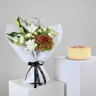 باقة بداية تشبه الورد مع كيكة رأس السنة | لافيفيان