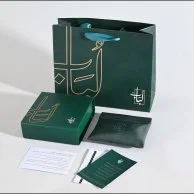 Transparent Olive Bakelite Misbaha Custom Karkosha Tassel | Lubab