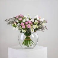  Baby Rose & Eustoma Vase