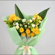 Yellow Baby Rose Bouquet