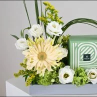 Gerbera & Eustoma Arrangement | Patchi Chocolate