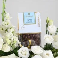 White Rose & Astoma Vase | Bostani Dragee Chocolate