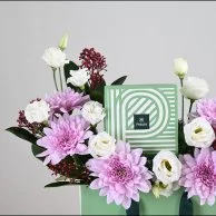 Patchi Chocolate Bag with Mauve Flowers