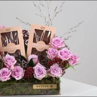 Levo Chocolate Bar Gift | Purple Baby Gypsophila