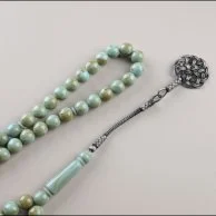 سبحة بكلايت فستقي مخلوط | من لُباب