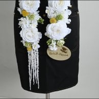 عقد الورد الأبيض للتخرج