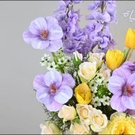 My Mom, the Pulse of Life | Artificial Flower Arrangement with Bostani Chocolate