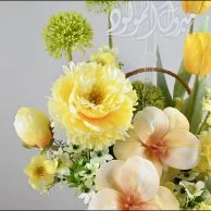 Welcome Baby Boy | Artificial Flower Basket with Chocolate Box