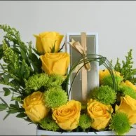 Bag and Bostani chocolate with natural roses 3