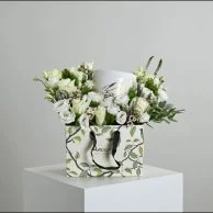 Anoush with white roses