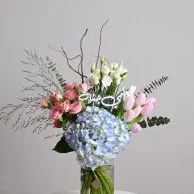 Spring vase with my mother's acrylic stick 