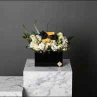 Acrylic box with fluorite jewelry