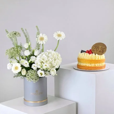 كيكة الليمون 2026 من لافيفيان | مع الورد الأبيض