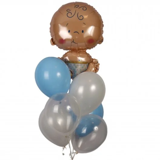 Birthday balloon boy, baby