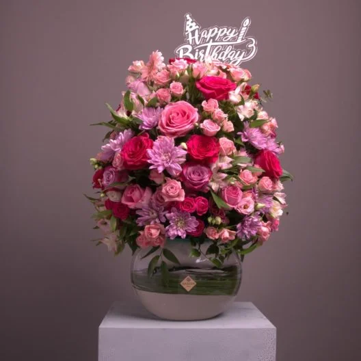 A flower vase for your birthday
